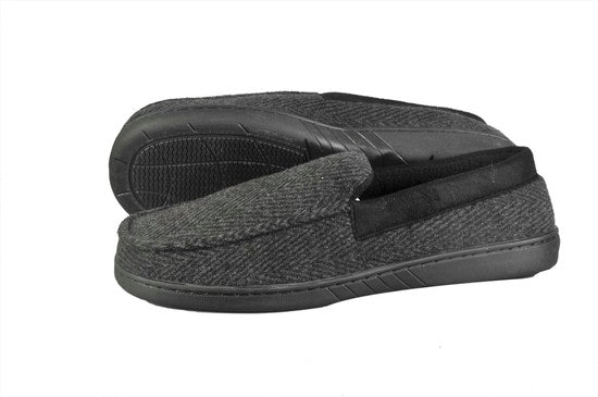 Men's Slippers Charcoal With Back