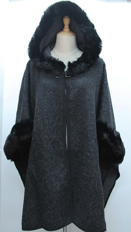 Jacket With Hood & Fur