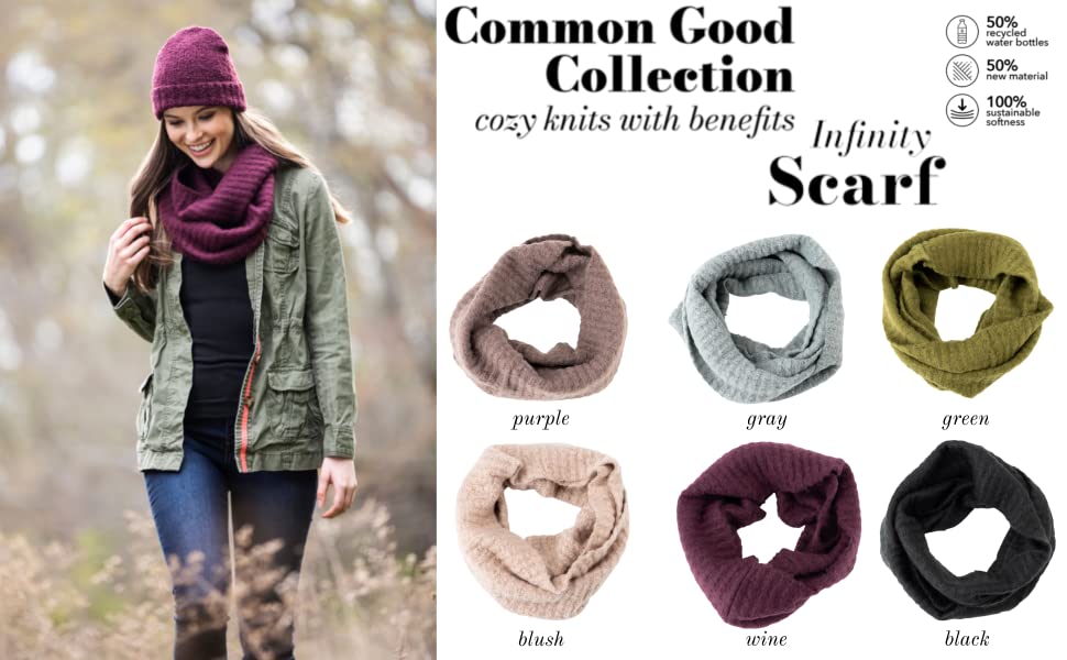 Britt Knits RECYCLED INFINITY SCARF