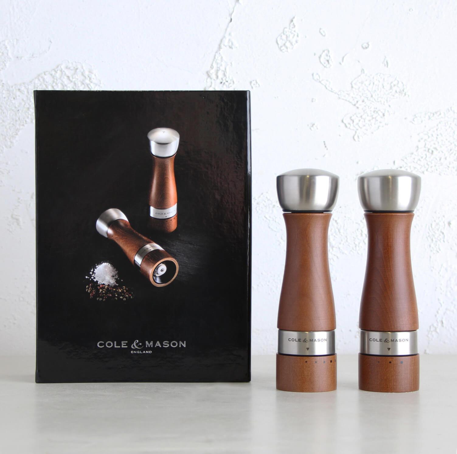 Cole & Mason Tap Salt and Pepper Grinder Set