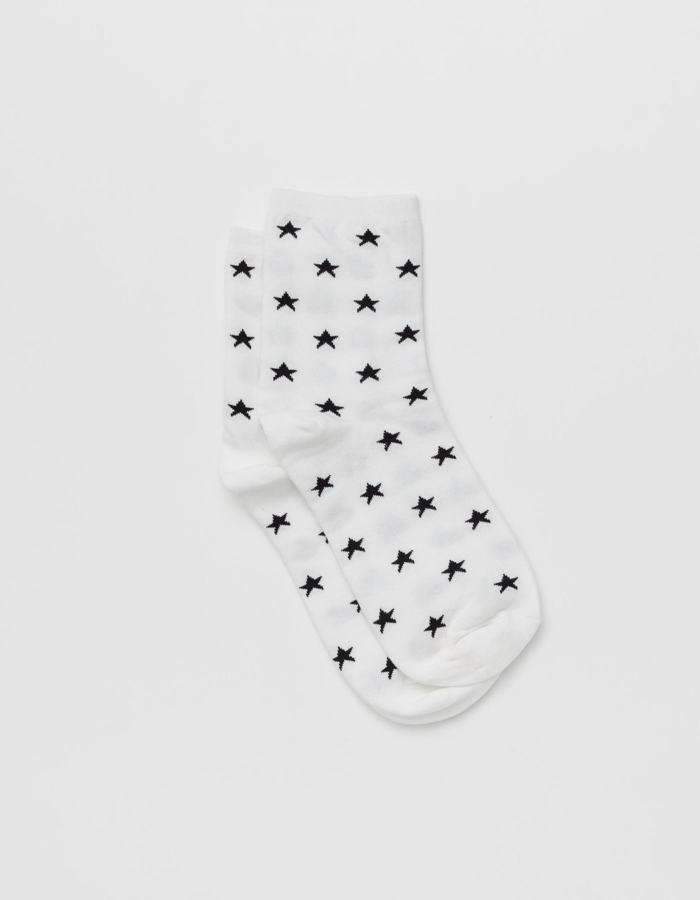 Stella & Gemma Sock White Black Star Socks