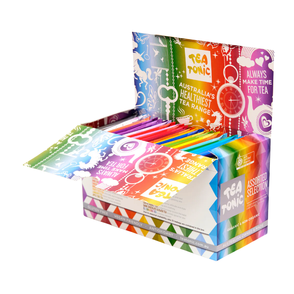 Tea Tonic SAMPLER BOX 33 TEA BAGS