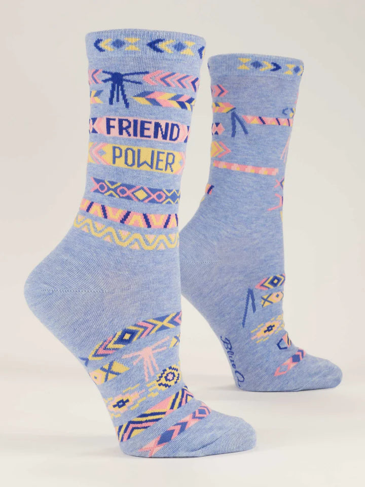 Blue Q  Socks WOMENS  Friend Power