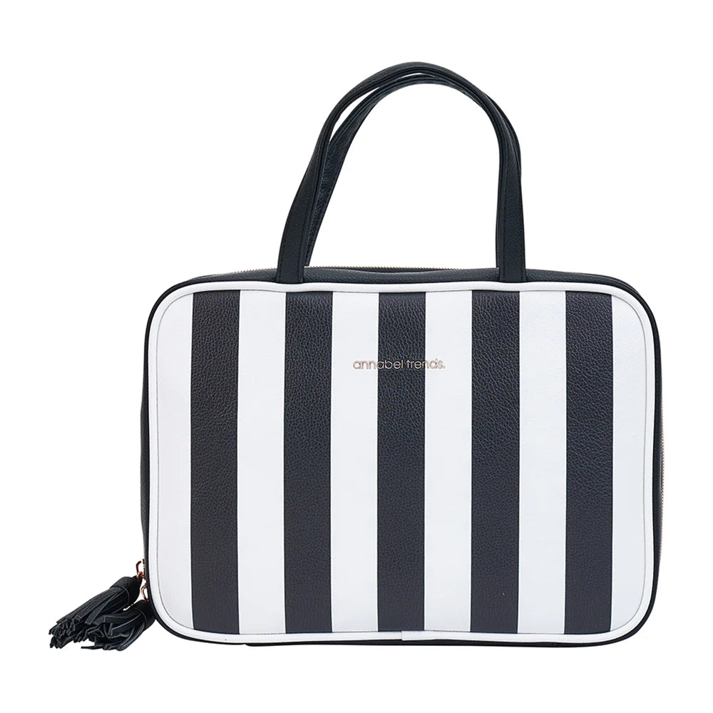 Annabel Trends  Toiletry Bag BLACK & WHITE STRIPE