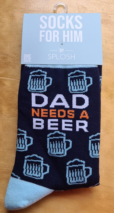 Socks Dad Needs a Beer