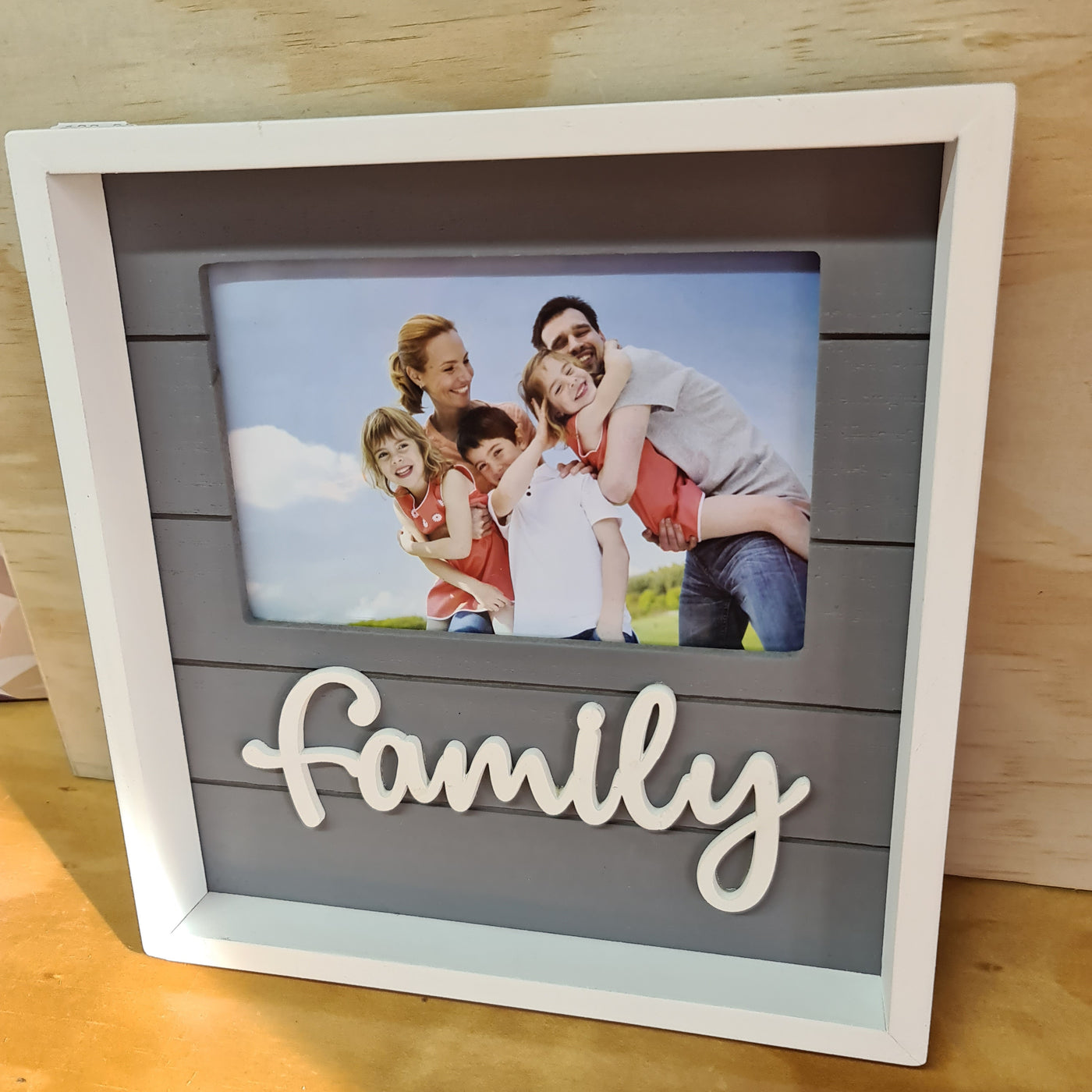 Photo Frame Wooden Family