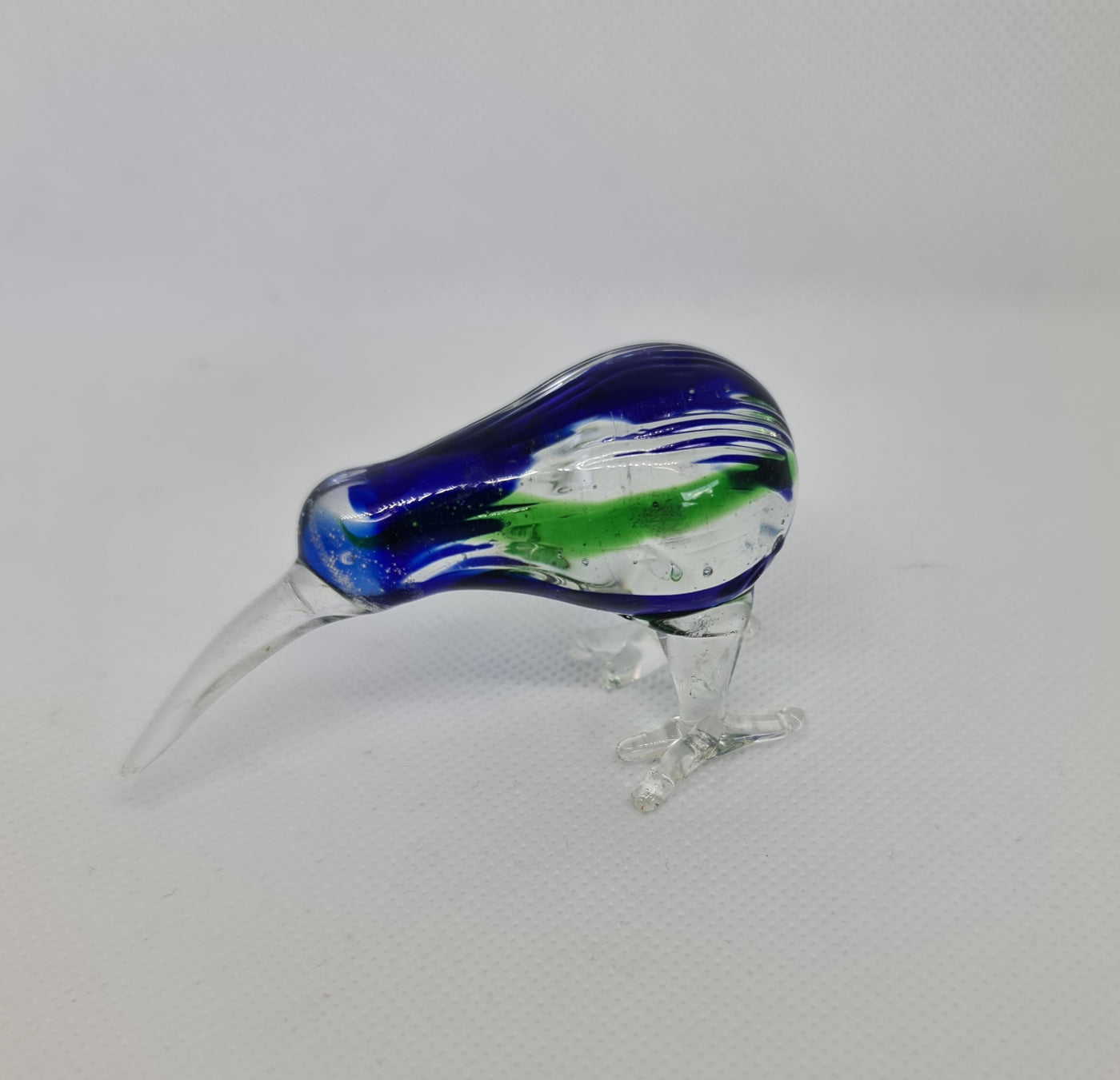 Glass Kiwi Green/blue 5cm