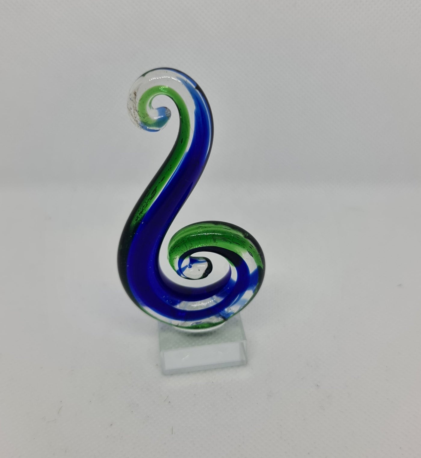 Glass MINI DOUBLE BLUE GREEN