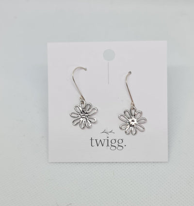 TWIGG COSMOS Daisy Earrings silver