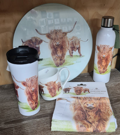 Highland Herd Tea Towel 2 pack
