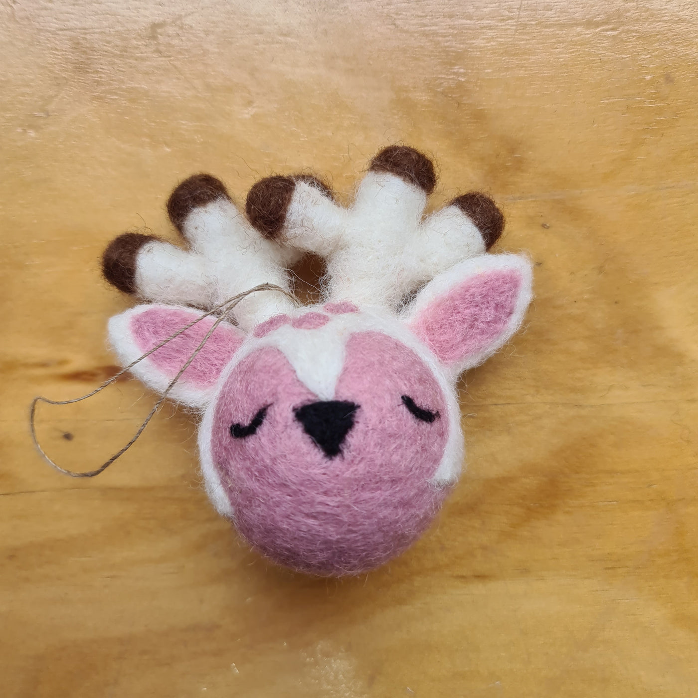 Xmas Reindeer Head Pink