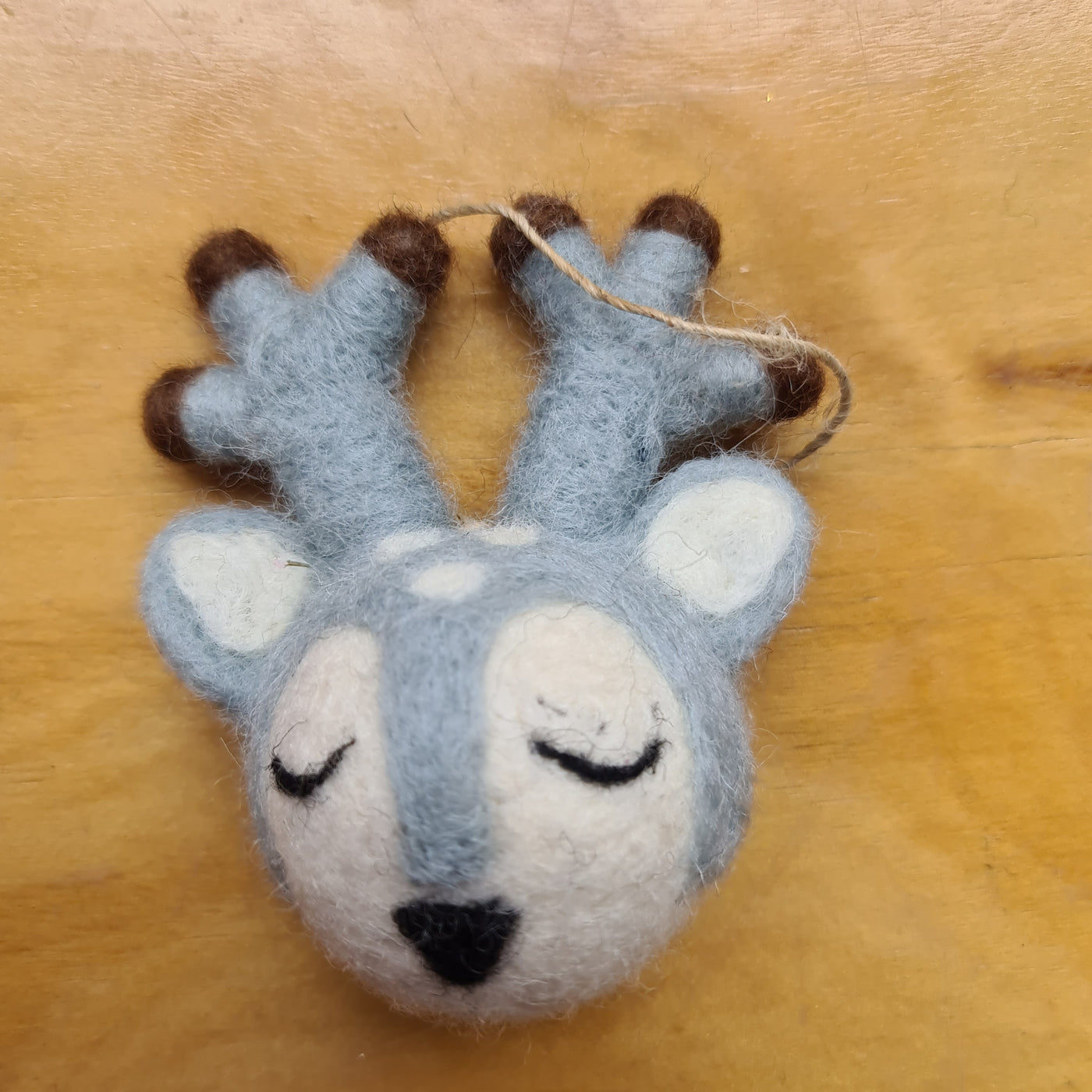 Xmas Reindeer Head Baby Blue