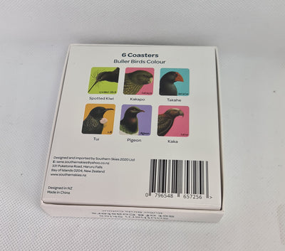 NZ coasters Buller Birds Colour