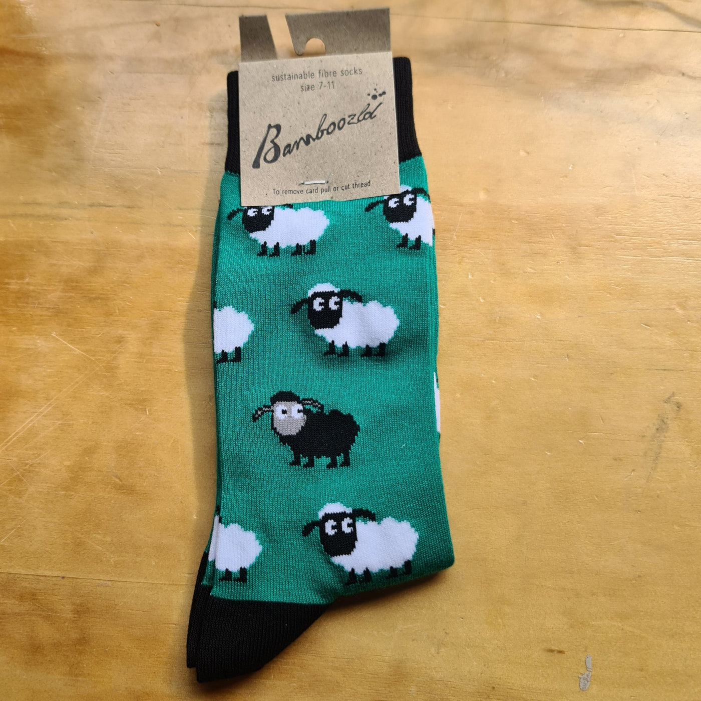 Bamboozld Bamboo Socks Green Sheep