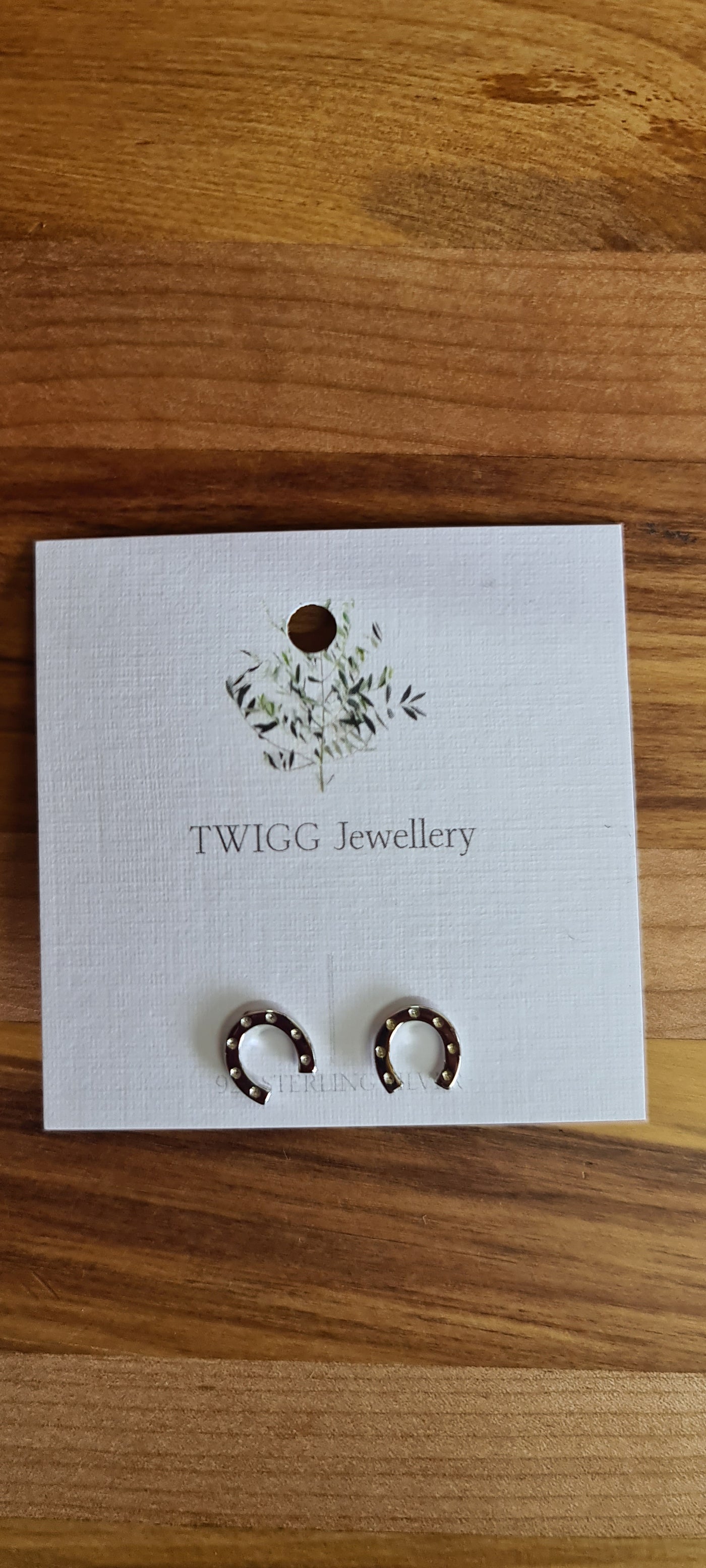 TWIGG  Lucky Horse Shoe Earring Silver