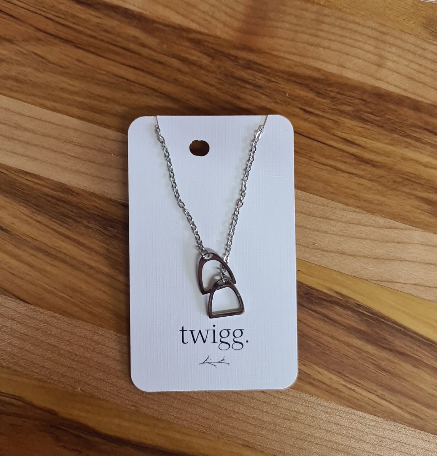 TWIGG  Necklace Double Stirrup