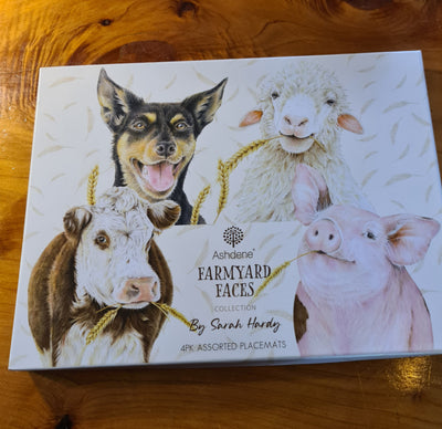 Farm Yard Faces 4 PLACEMATS
