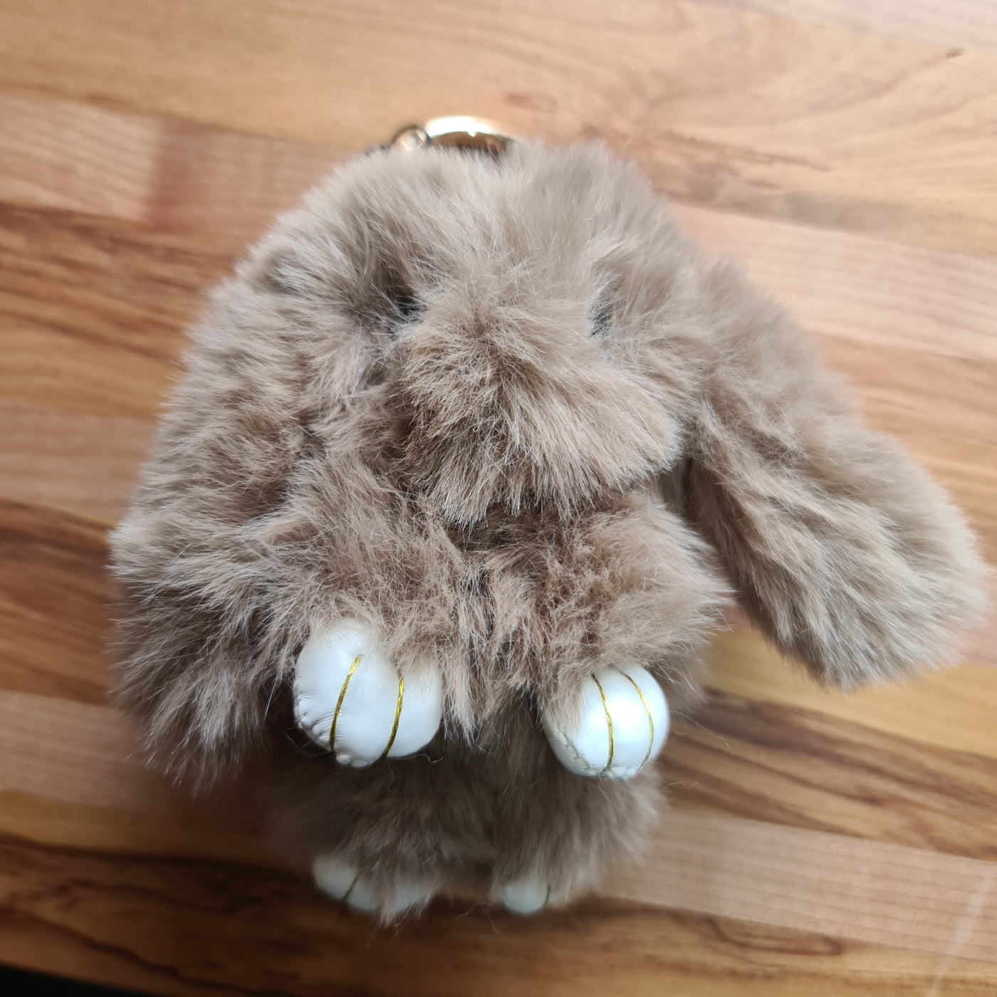 Fluffy Rabbit Key Ring