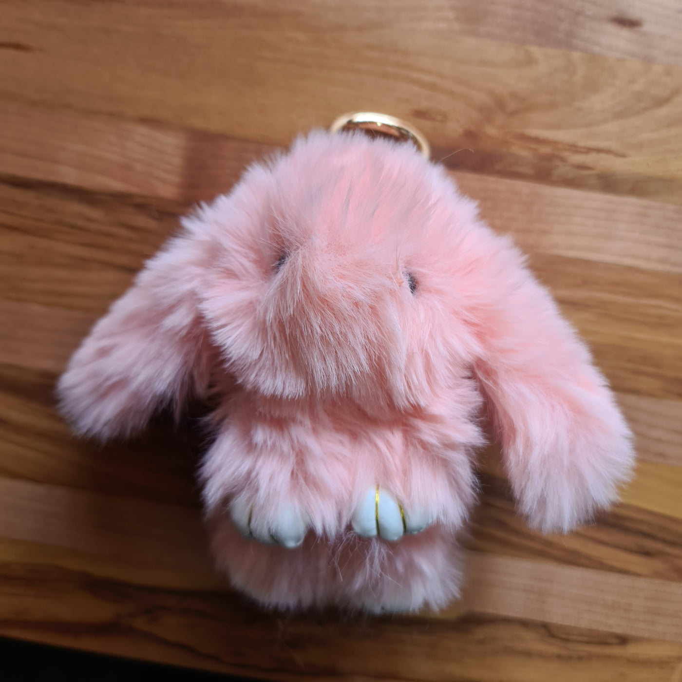 Fluffy Rabbit Key Ring