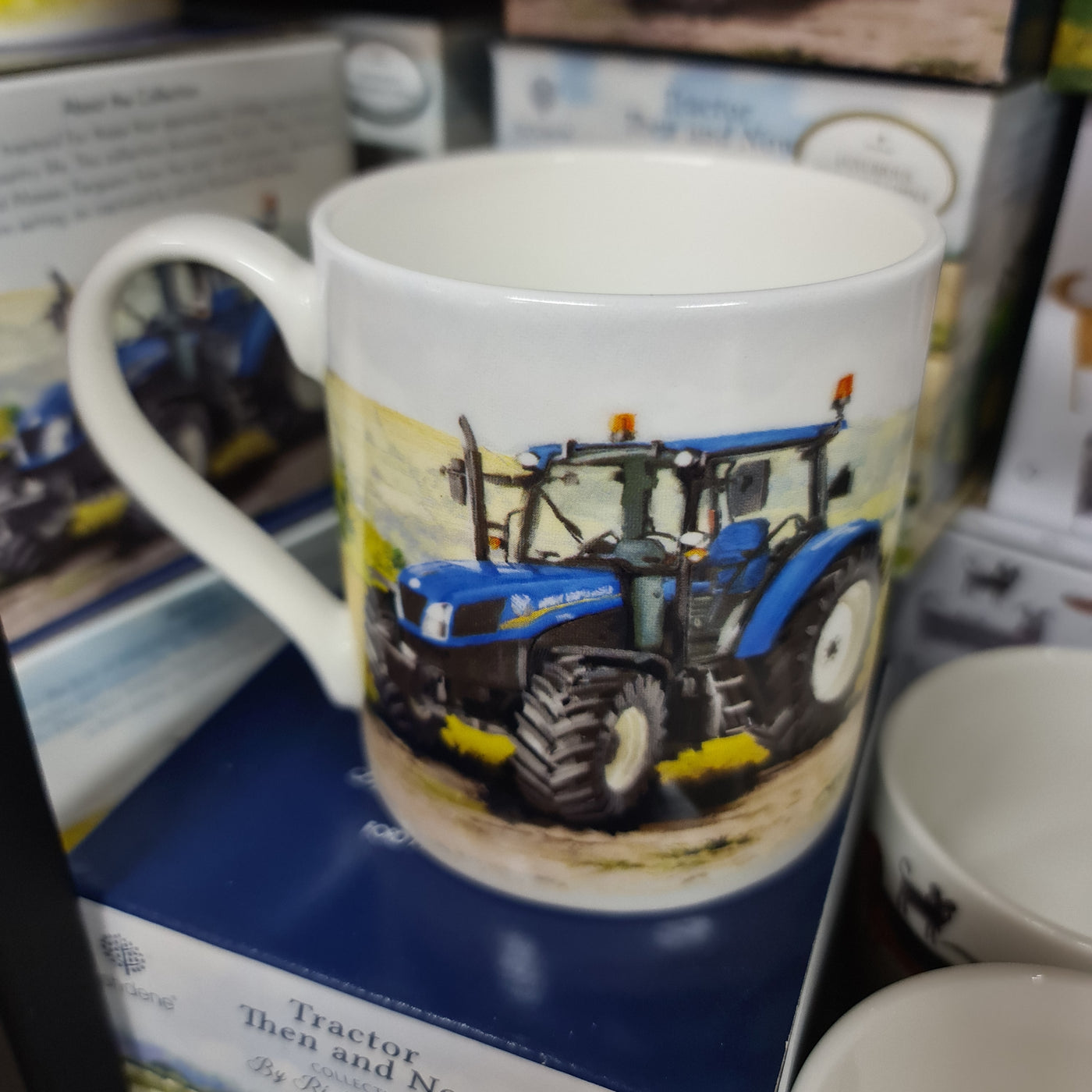 Tractor Then & Now FORD mug