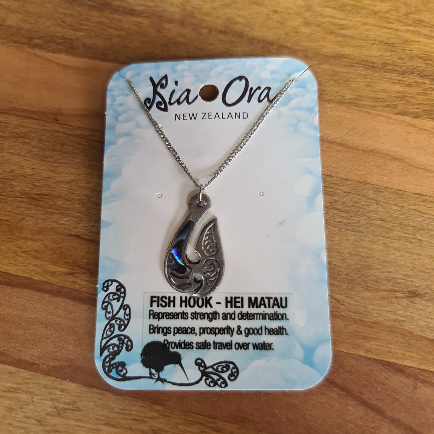 Pewter Pendant FISH HOOK