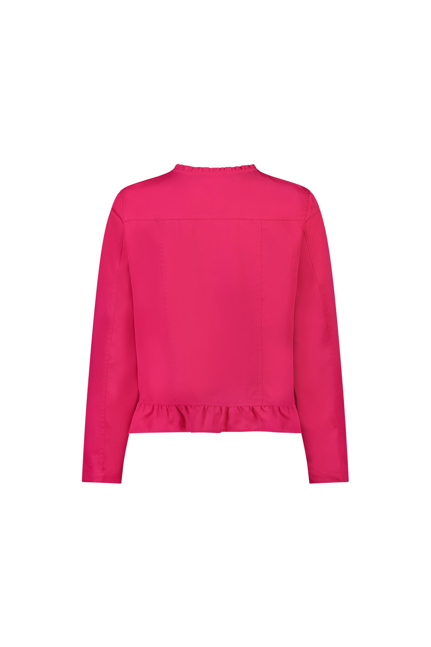 VASSALLI Jacket With Frill Hem CERISE