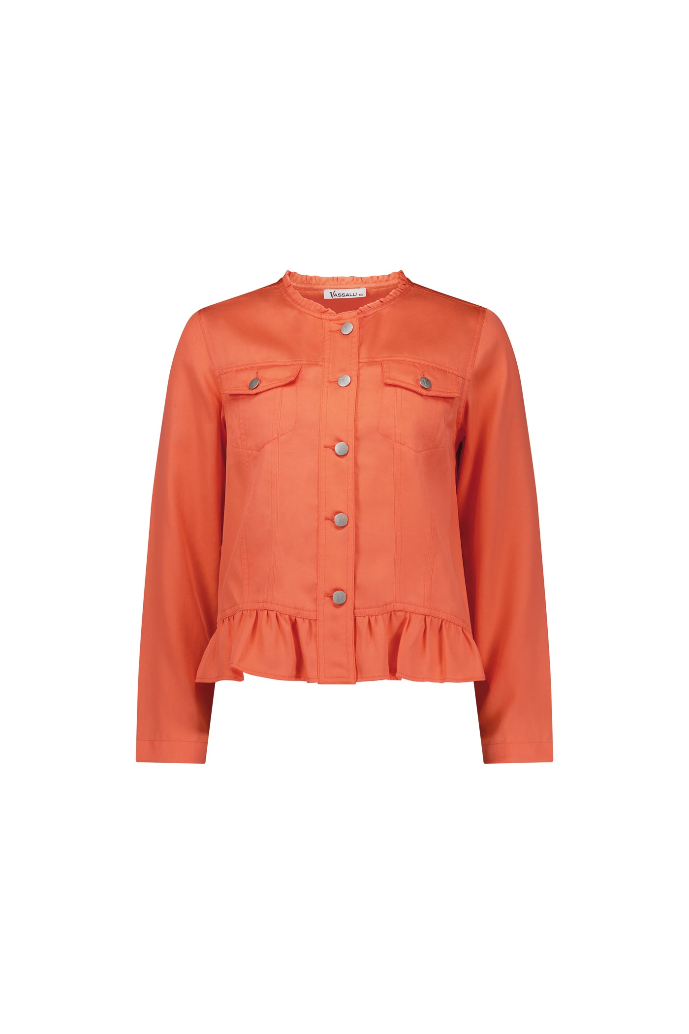 VASSALLI Jacket With Frill Hem MELON