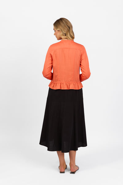 VASSALLI Jacket With Frill Hem MELON