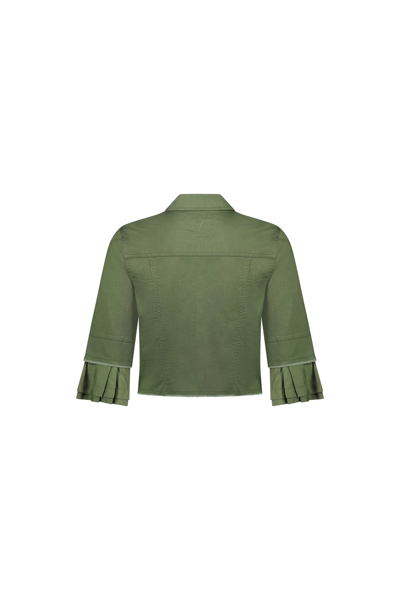 VASSALLI Jacket Cropped With frill Sleeve