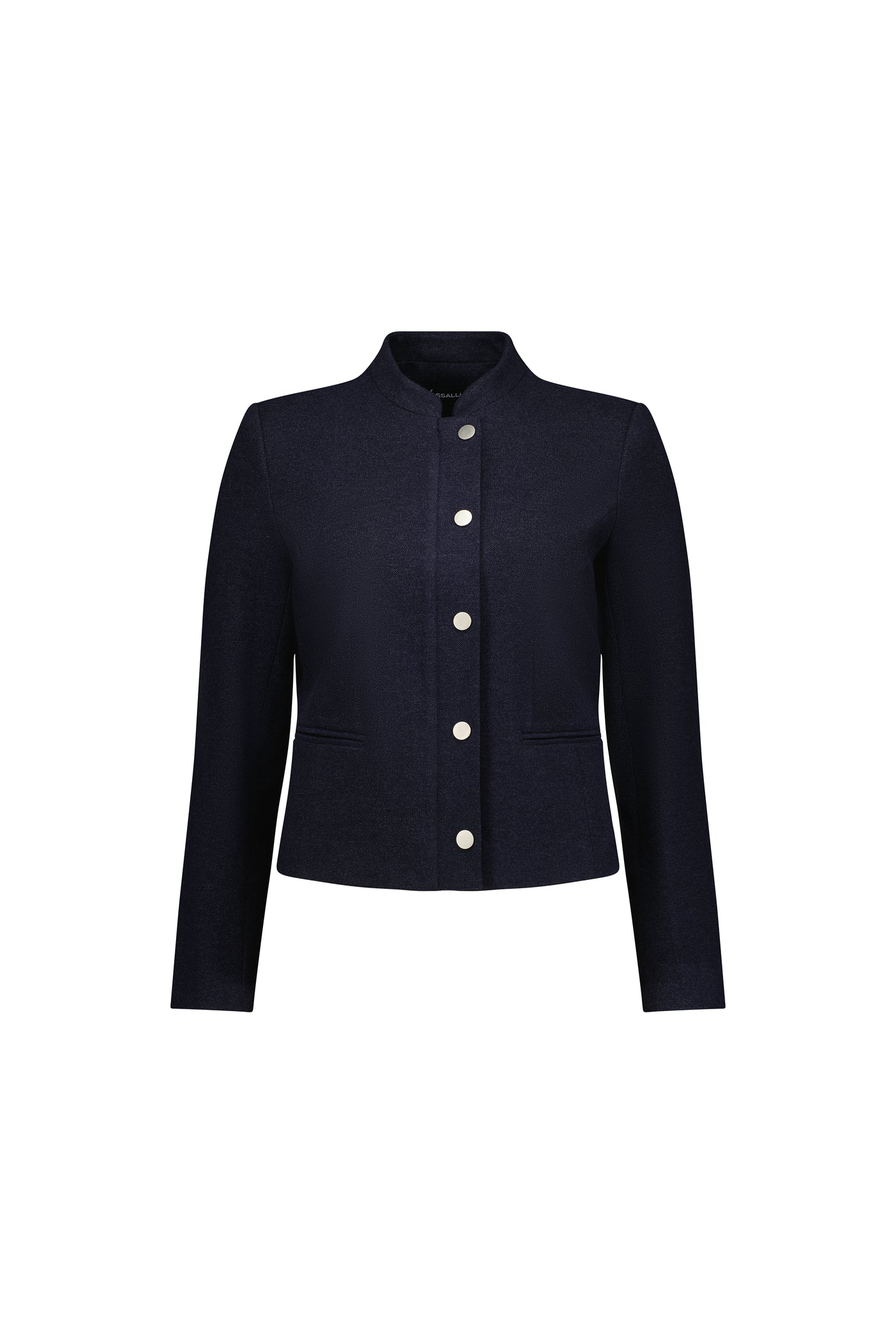 Vassalli Jacket Military Zip & Button  Blue marle