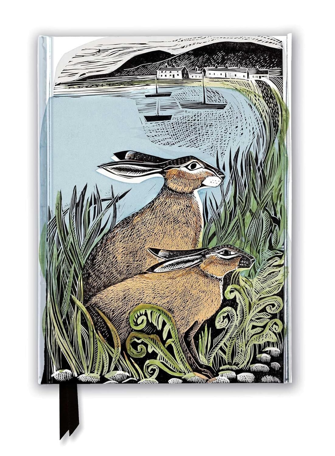 ANGELA HARDING RATHLIN HARES FOILED NOTEBOOK