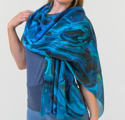 Scarf Wearable Art PAUA