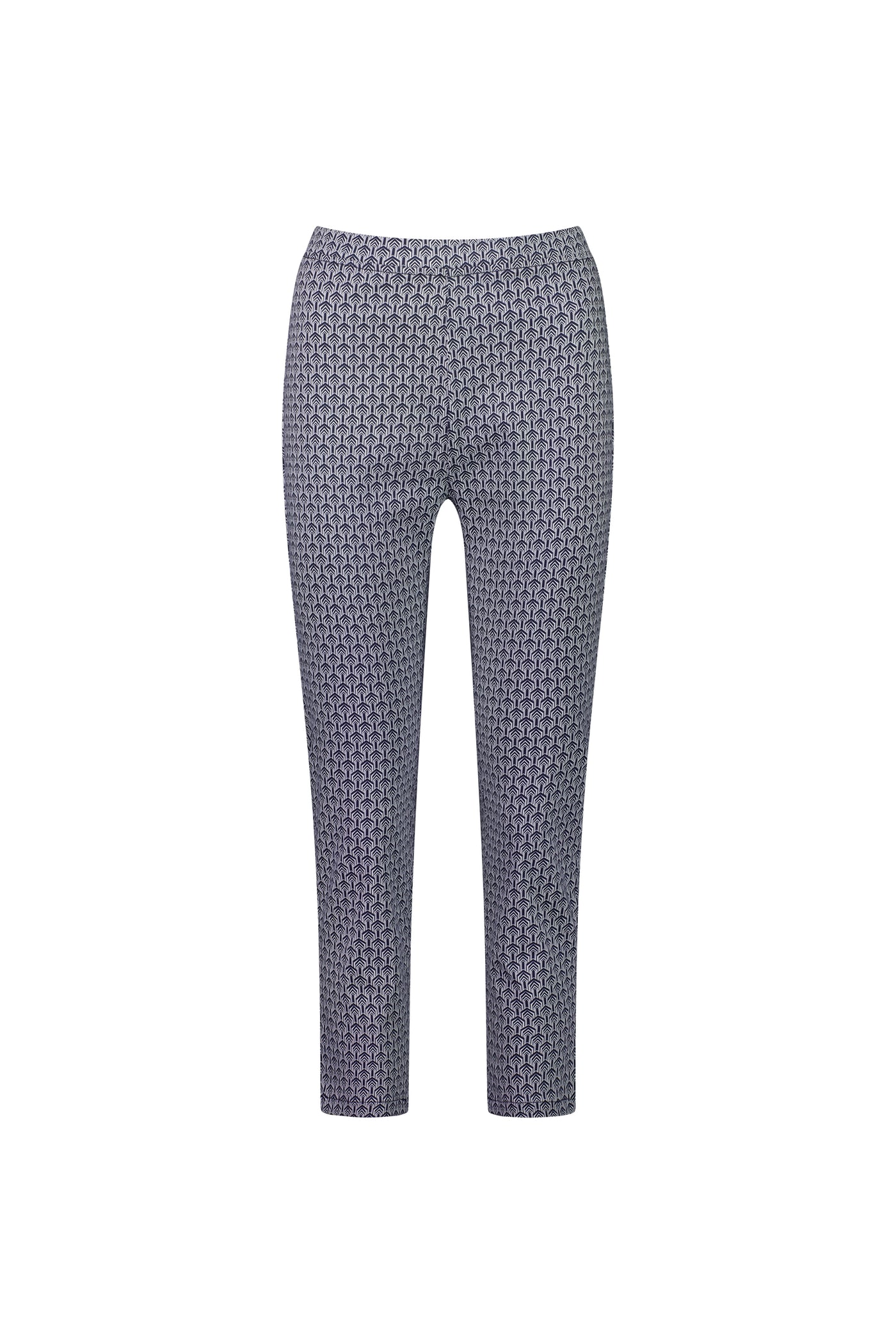 Vassalli PANTS Skinny LEG 7/8 pull on Lightweight CHEVRON