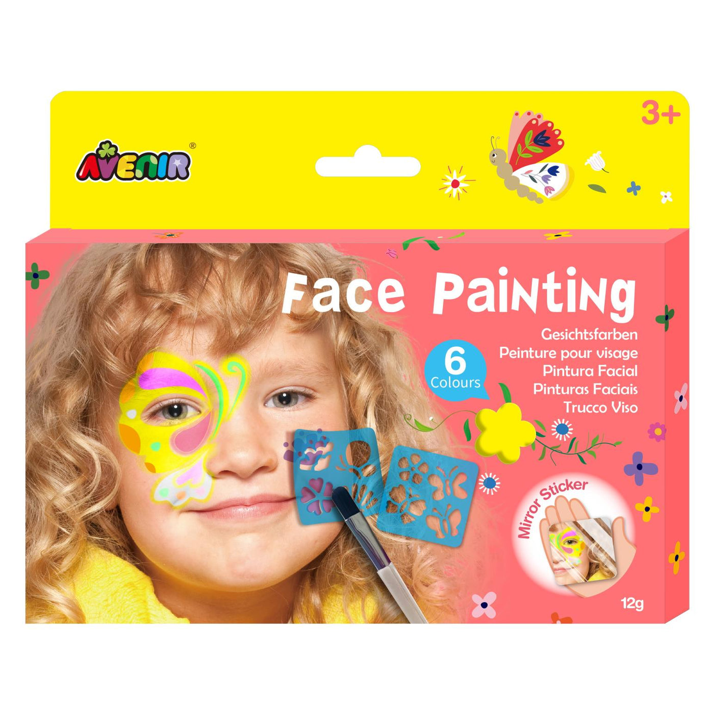 face painting yellow