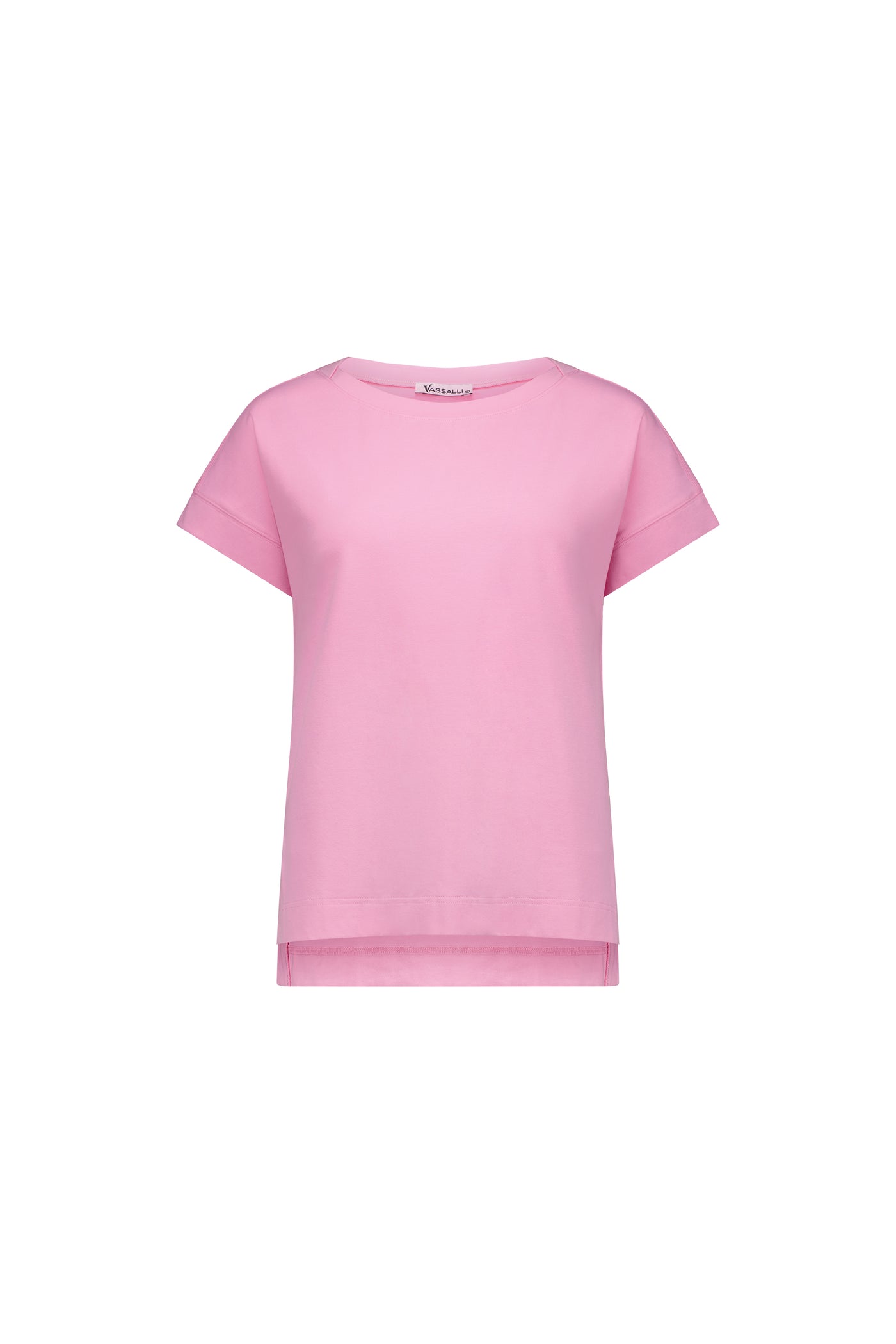 Vassalli  Top Drop Sleeve  Stepped Hem FLAMINGO PINK