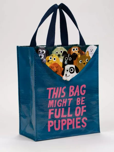 Blue Q Handy Tote Bag Full Of Puppies