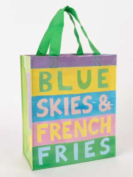 Blue Q Handy Tote Bag Blue skies french Fries