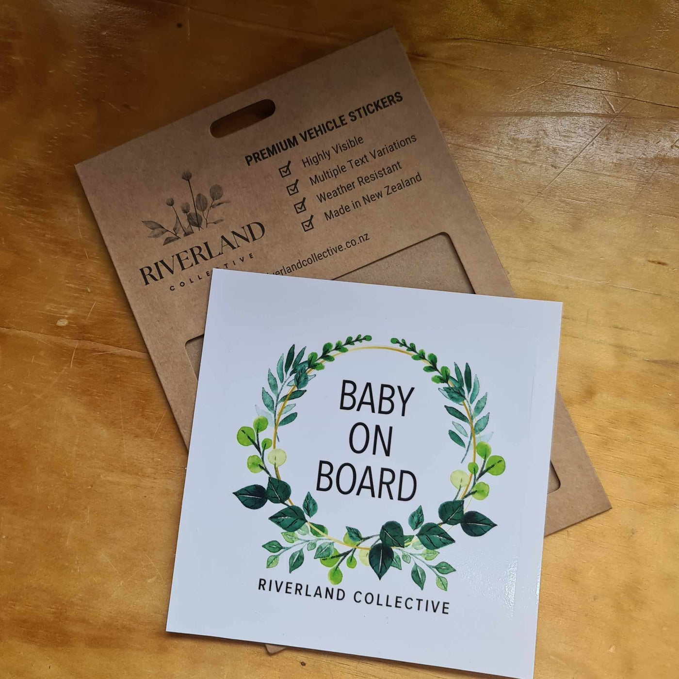 Baby On Board Sticker FOREST FOLIAGE
