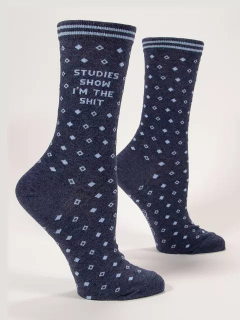 Blue Q  Socks WOMENS Studies Show Im The Shit