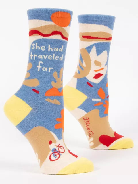 Blue Q  Socks WOMENS She Had Travelled Far