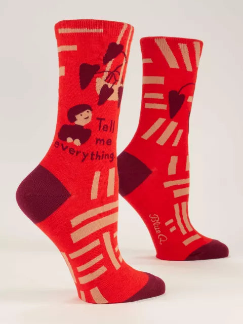 Blue Q  Socks WOMENS  Tell Me Everything