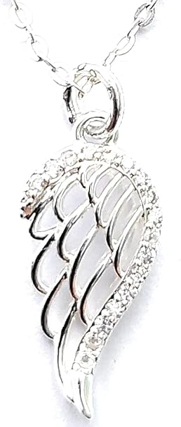 EQUILIBRIUM Guardian Angel Sparkle Wing Necklace