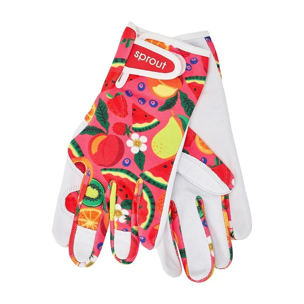 Annabel Trends Sprout Goat Skin Gardening Gloves TROPICANA