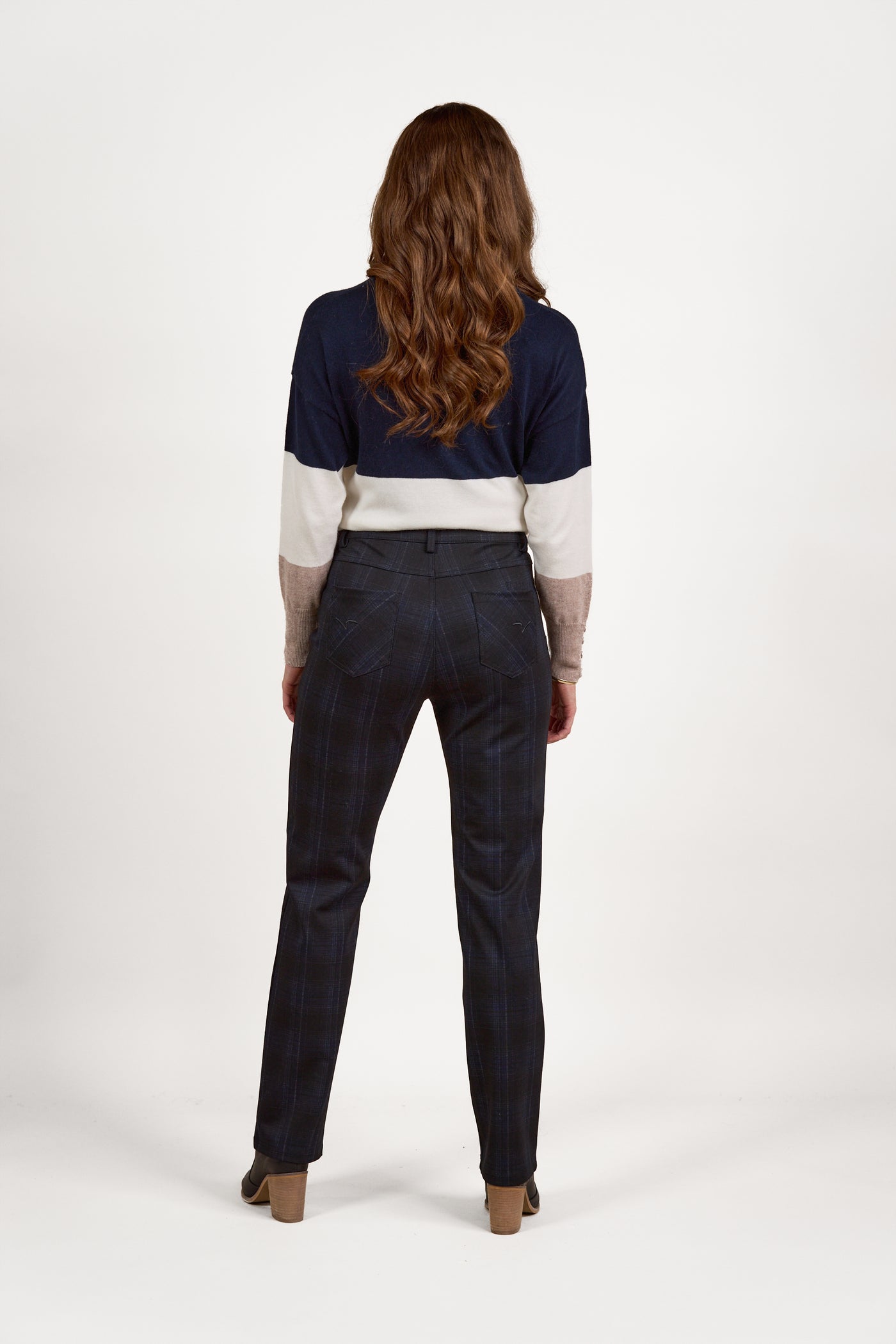 Vassalli NEPTUNE PANT slim leg ponti with fly