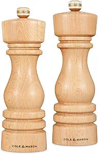 Cole & Mason  Salt & Pepper set 180mm Natural Beech