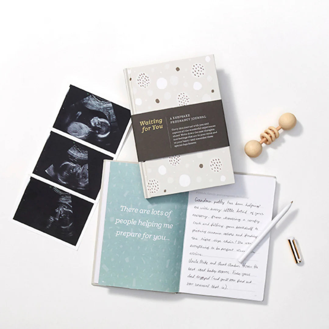 KEEPSAKE PREGNANCY JOURNAL WAITING for YOU