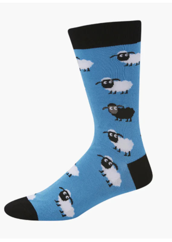 Bamboozld Bamboo Socks BLUE Sheep