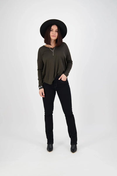 Vassalli STUDIO Jean Black Slim Leg