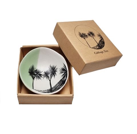 jo luping design BOWL CABBAGE TREE DIPPED WITH BLACK 7CM