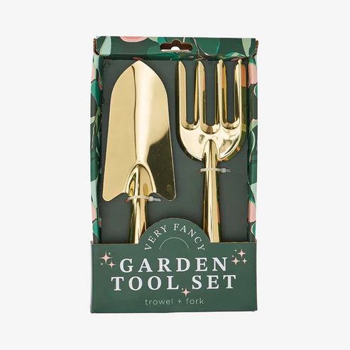 GARDEN TOOL SET 2 PIECE GOLD